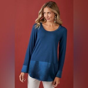 SOFT SURROUNDINGS Tita Black Top